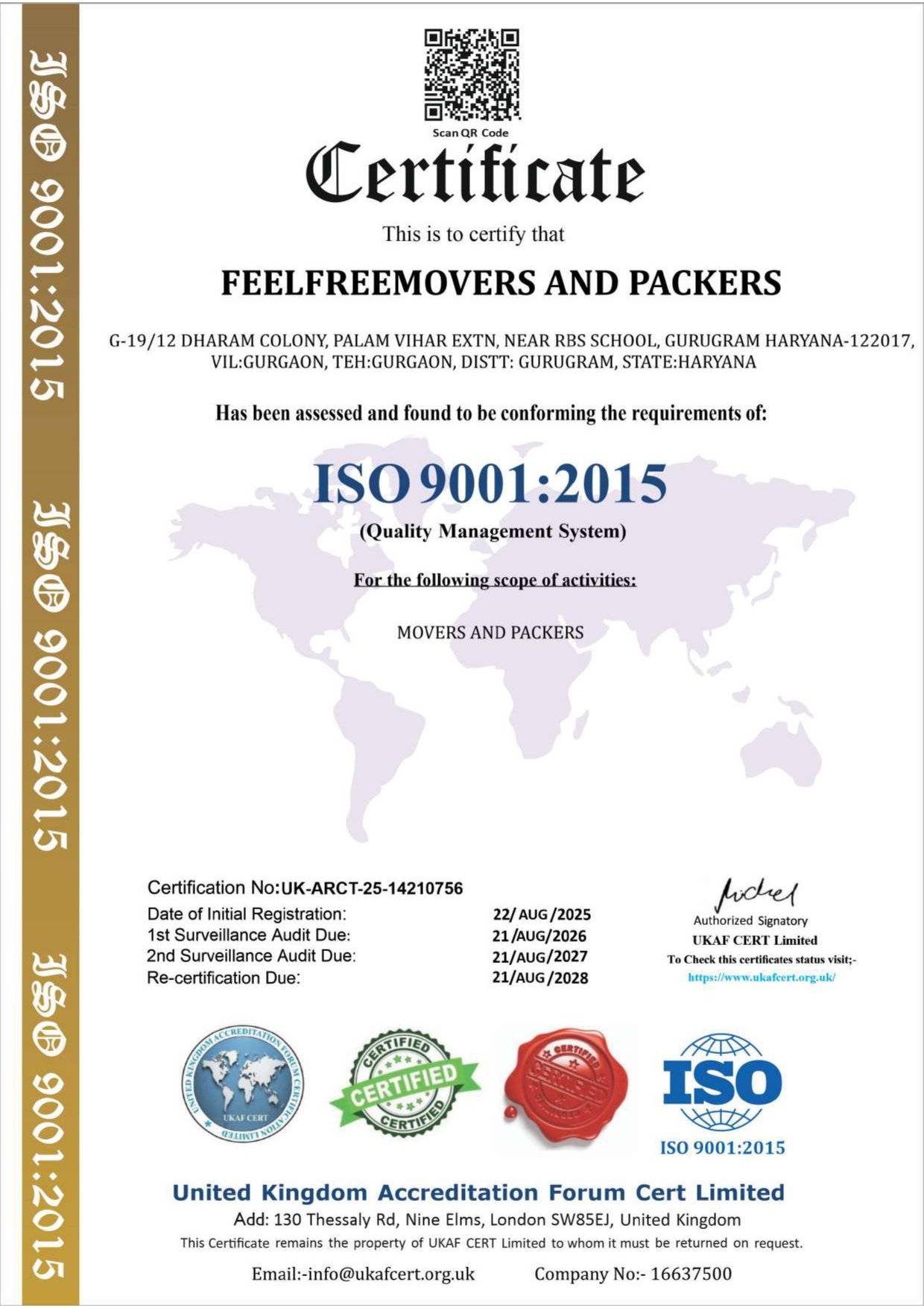 ISO Certificate